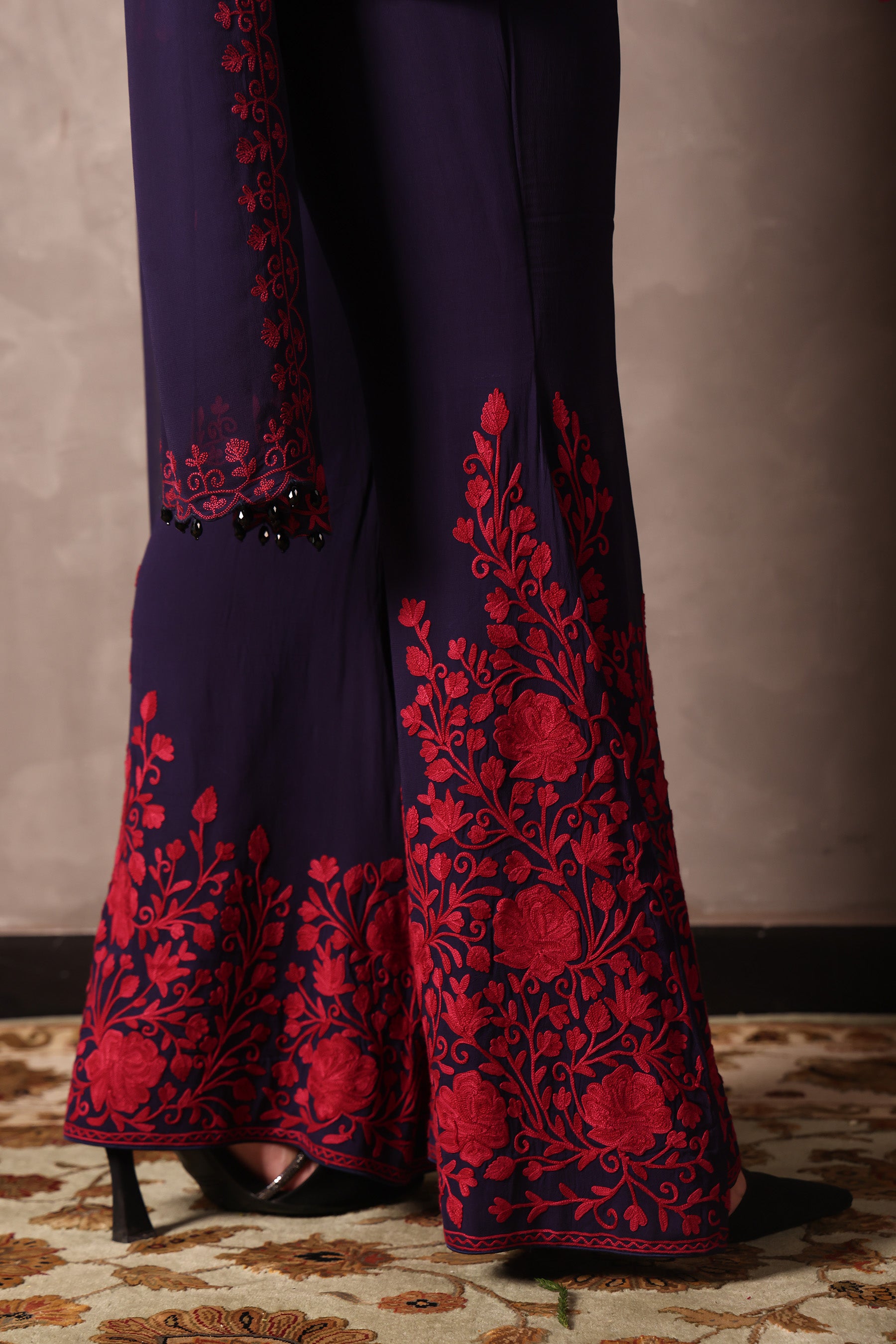 Midnight Georgette Short Kurta Set