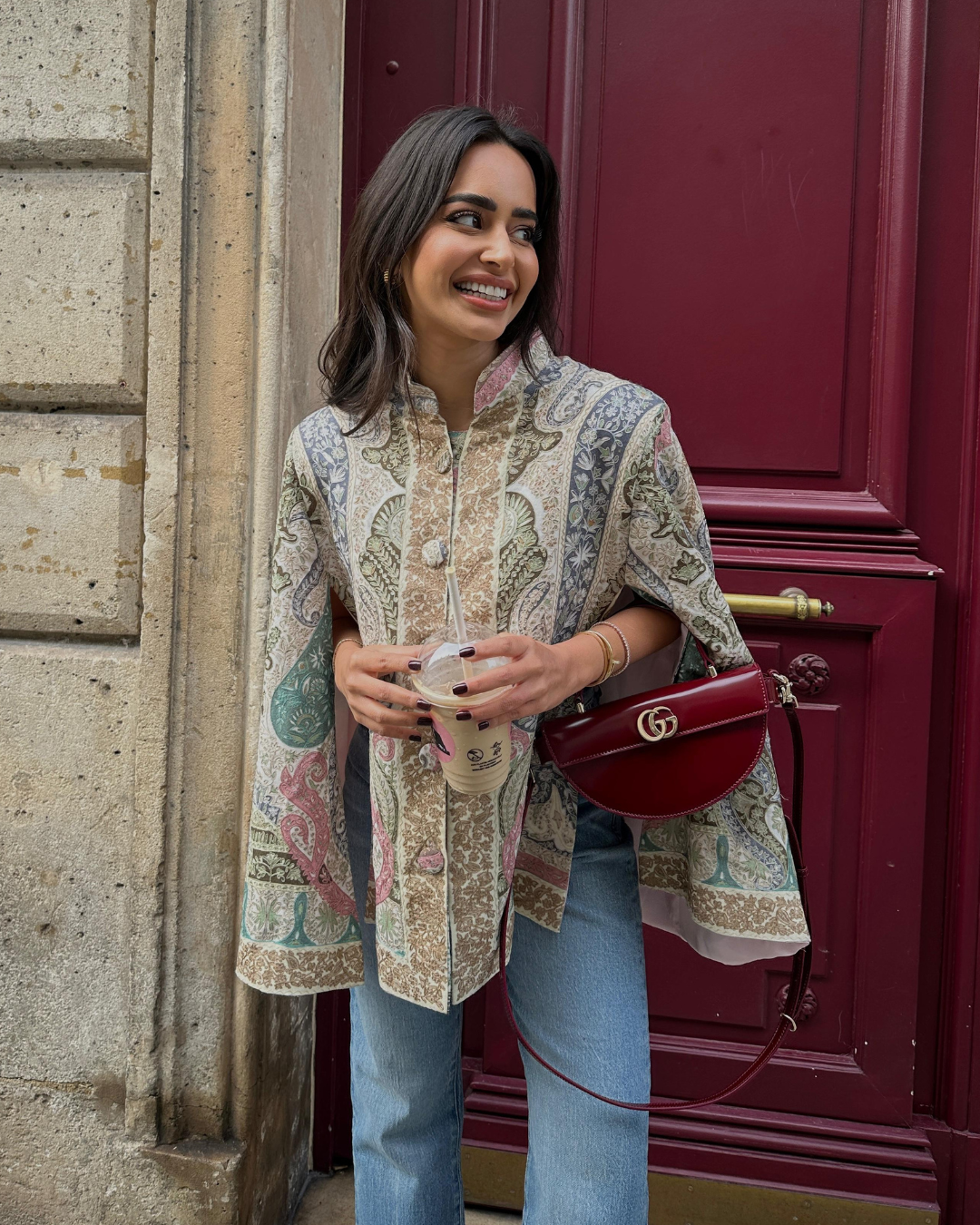 Kalamkari Fine Wool Cape