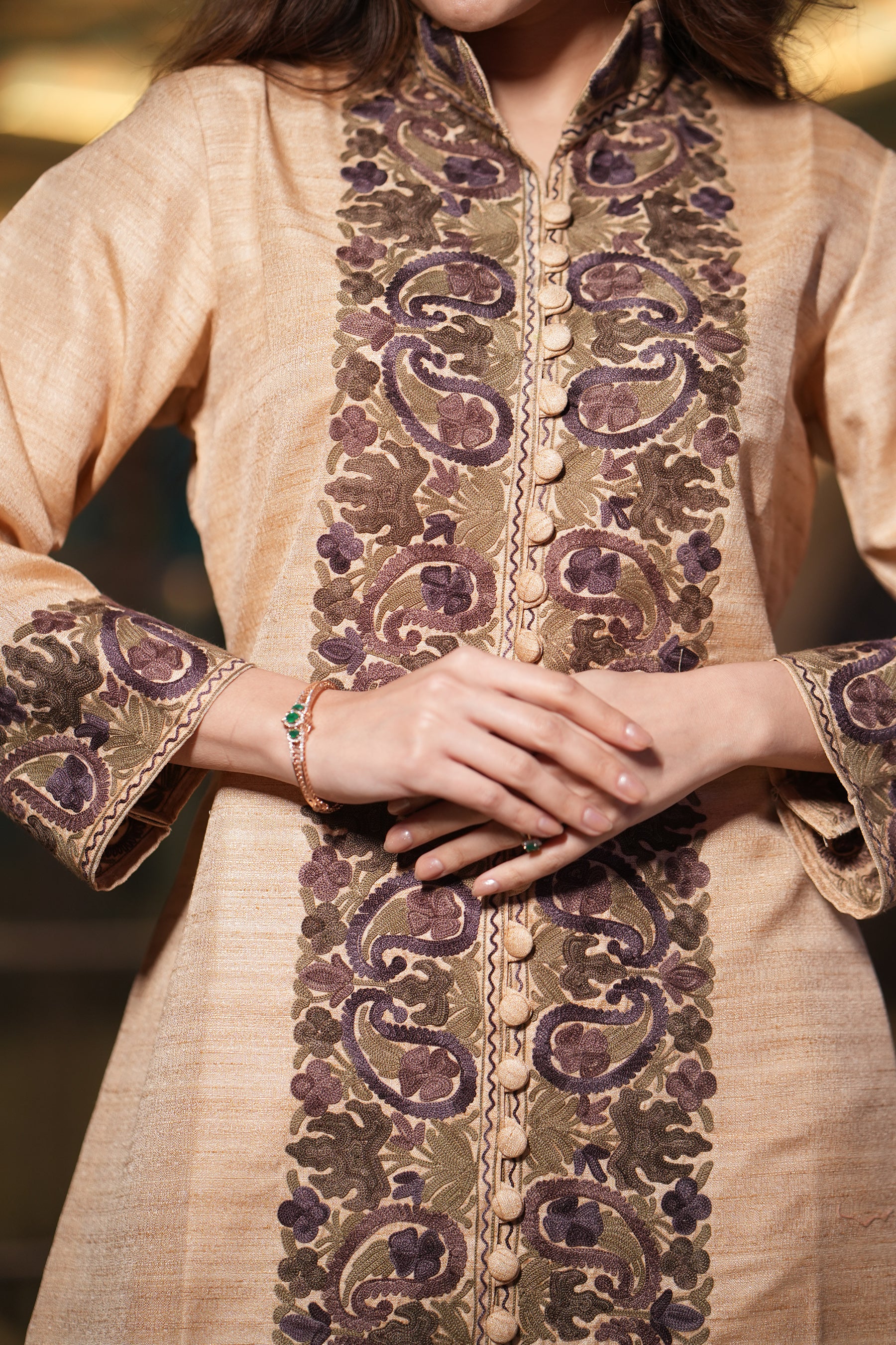 Beige Bliss Silk Set