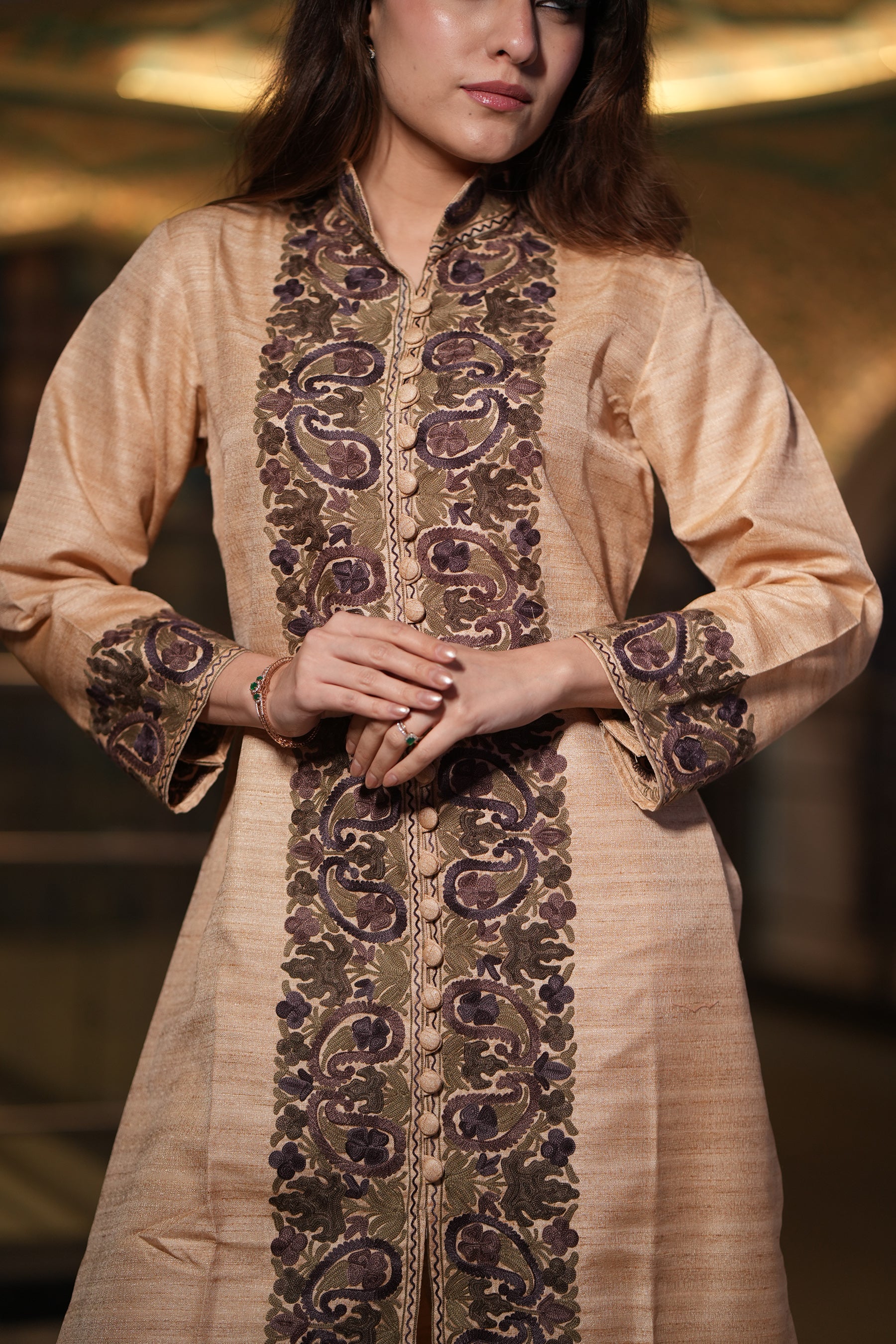 Beige Bliss Silk Set