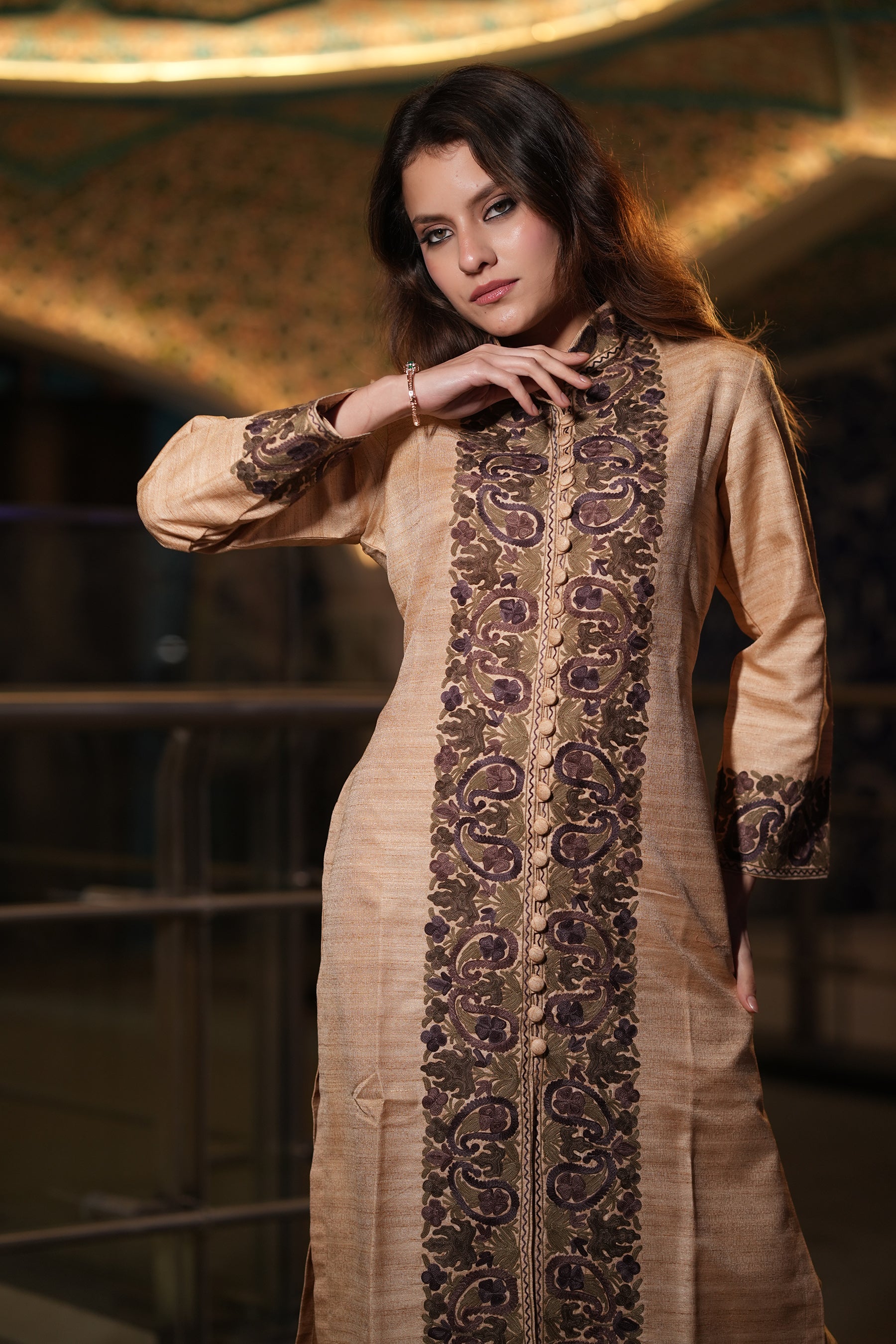 Beige Bliss Silk Set