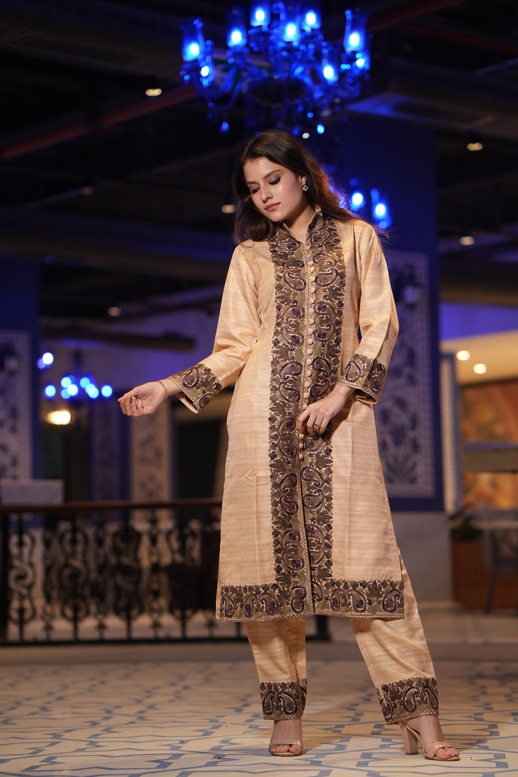 Beige Bliss Silk Set