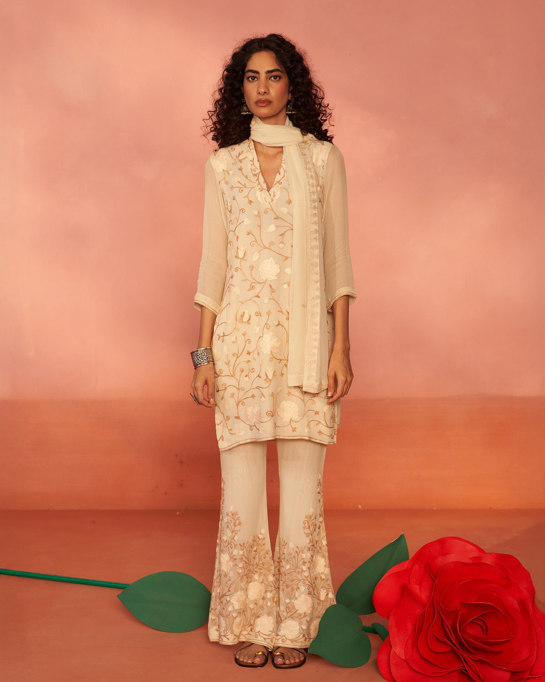 Elegant Aari Work Pheran