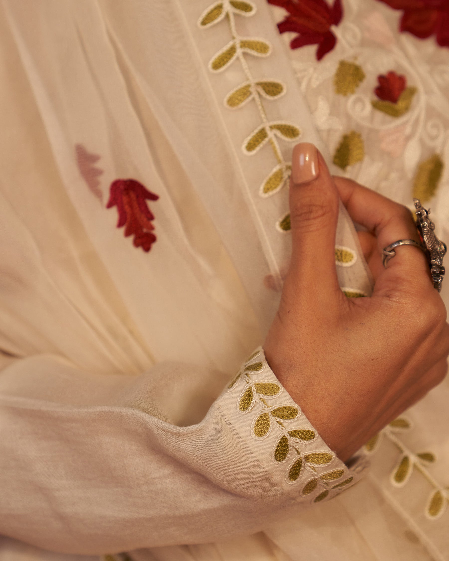 Gulaab Ghar Chanderi Silk Kurta Set