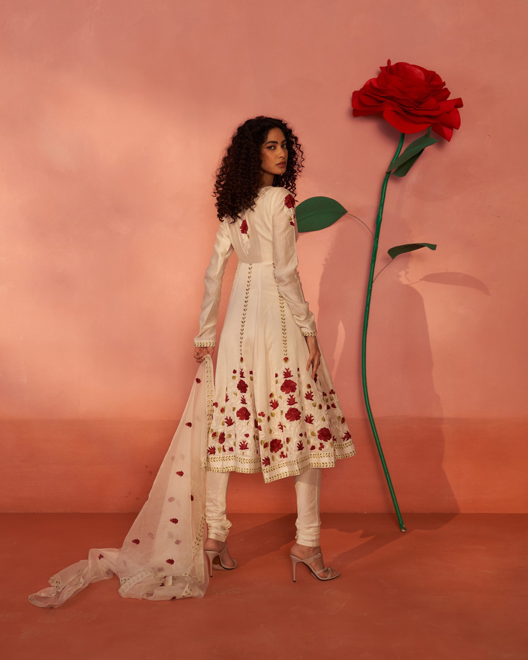 Gulaab Ghar Chanderi Silk Kurta Set