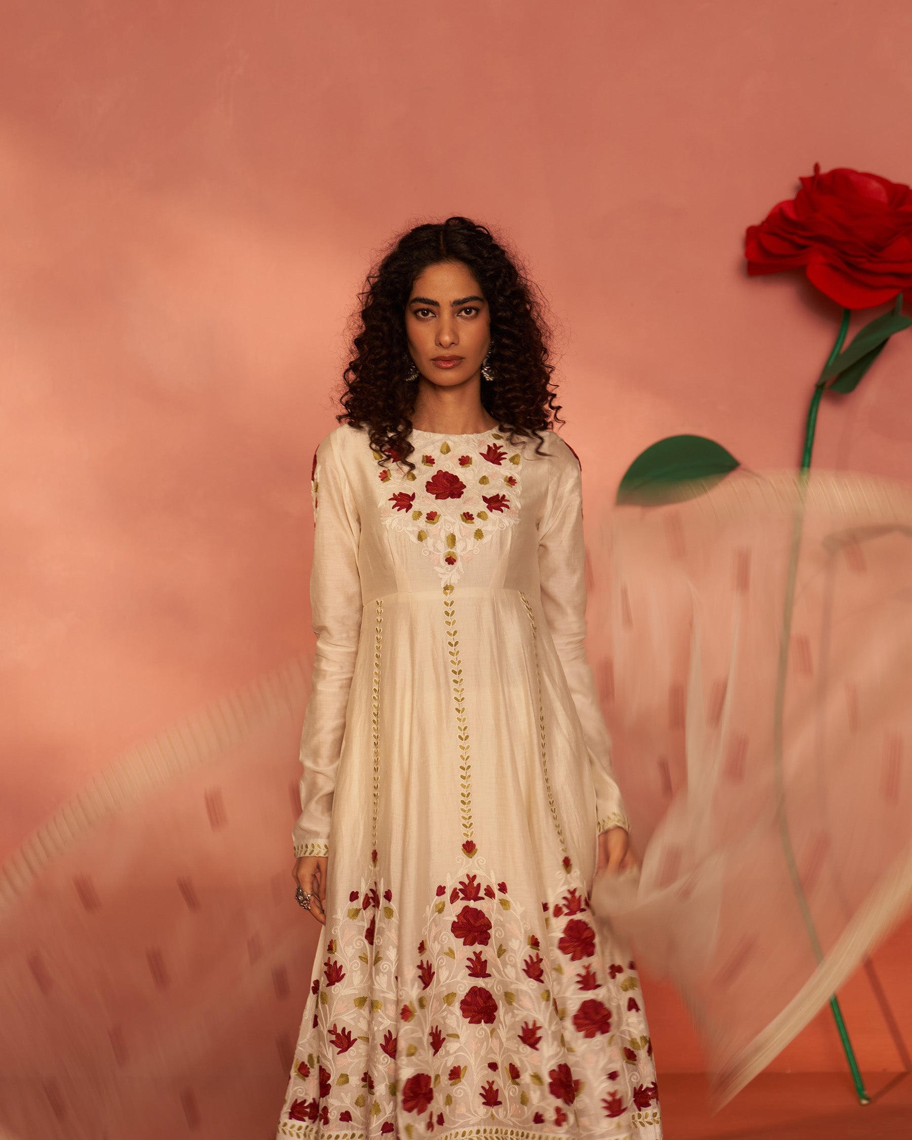 Gulaab Ghar Chanderi Silk Kurta Set