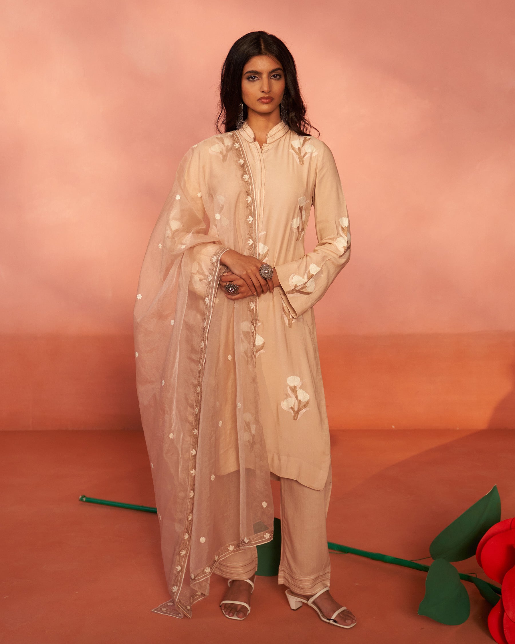 SabaahMuslin Silk Kurta Set