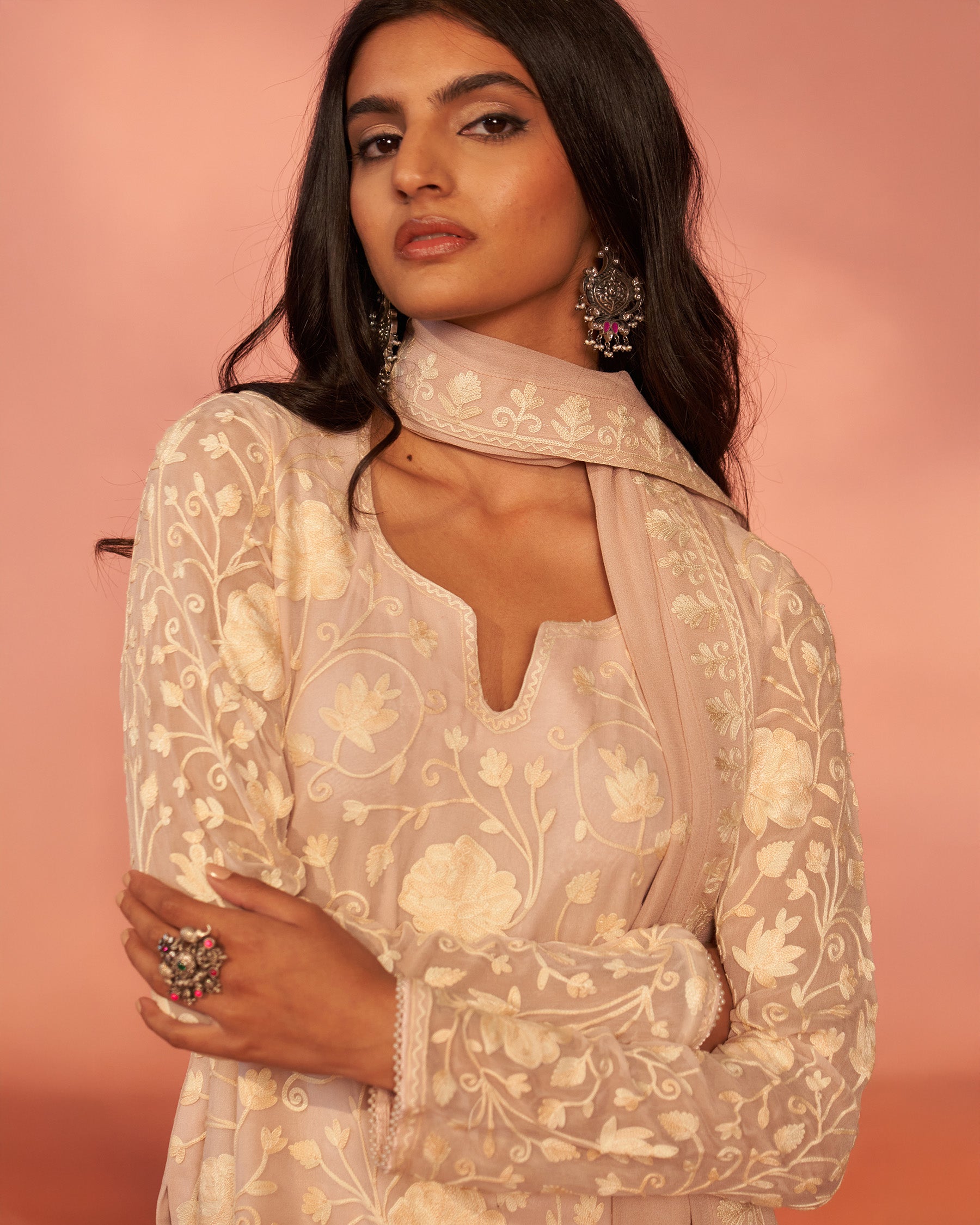 Mehar - e - Kashmir Georgette Set