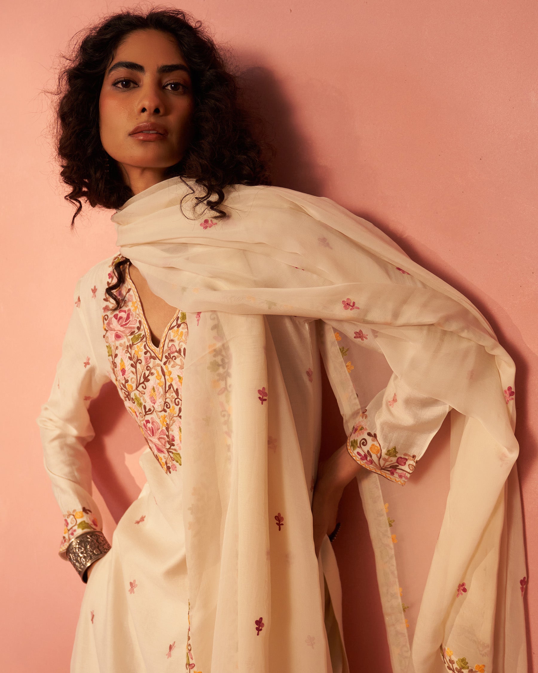 Resham Rang Chanderi Cotton Set