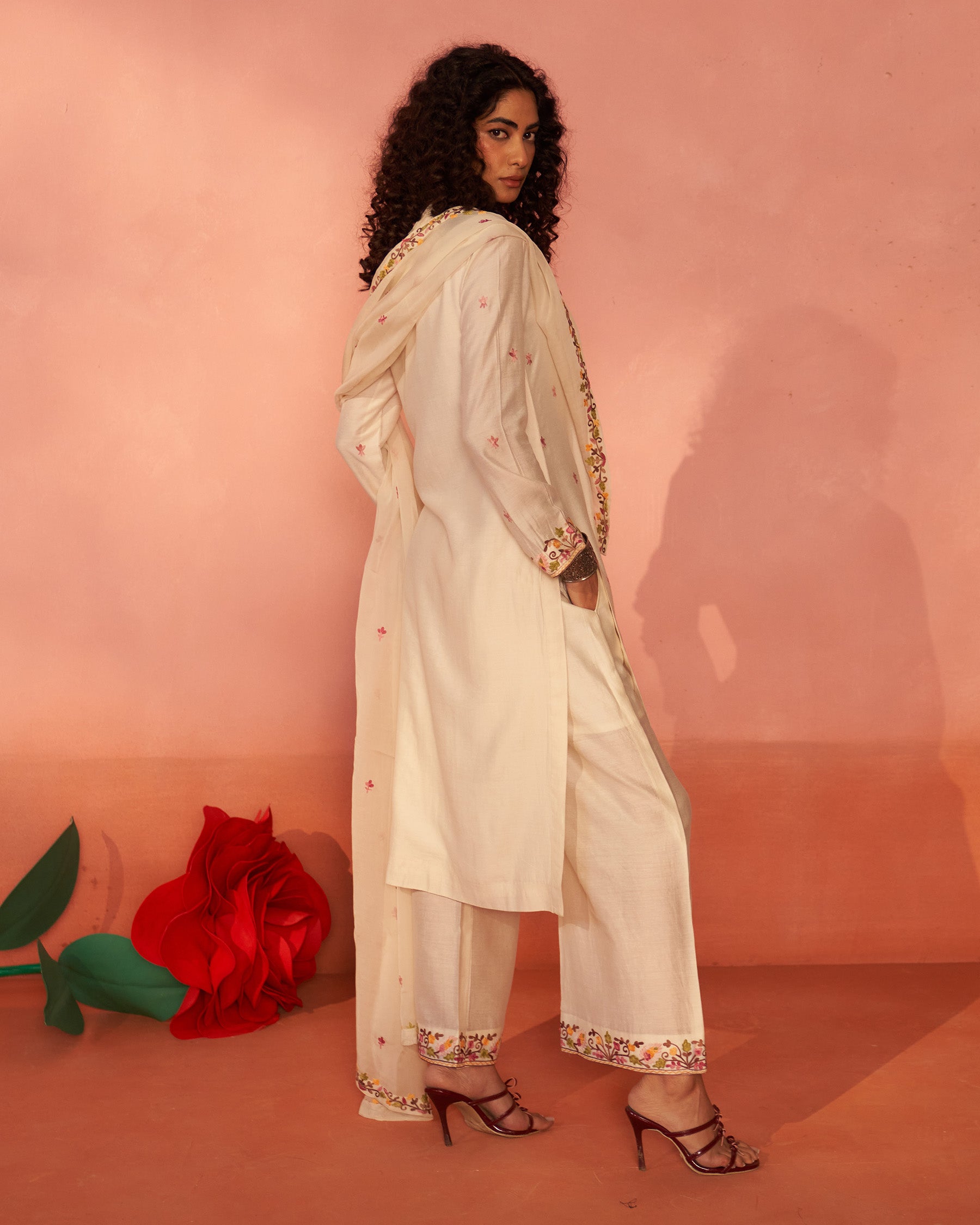 Resham Rang Chanderi Cotton Set